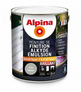 Alpina - Peinture Alkyde émulsion 2,5L Brillant - Brillant, Gris béton de la marque Alpina image 0 produit