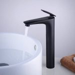 haut robinets salle de bains laiton robinetterie mitigeur lavabo - noir mat de la marque Kelelife image 2 produit