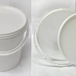 Lot de 10 seaux plastique 5 L conteneur alimentaire avec anse et couvercle (10x22052) de la marque Wilai image 2 produit
