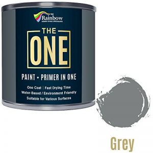 One Paint - Peinture satinée multi-surfaces pour bois, métal, plastique, intérieur et extérieur - gris foncé - 250 ml de la marque THE ONE image 0 produit
