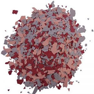 Paillettes colorées pour revêtement epoxy decoratif, resine de sol | mélange (Orange - Rouge - Gris) - 1 Kg de la marque Wowe image 0 produit
