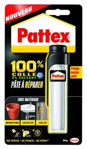 Pattex Pâte à réparer epoxy 100% colle - Multi usages et compatible avec de nombreux matériaux - Contient 2 composants - 1 x 64 g de la marque Pattex image 0 produit