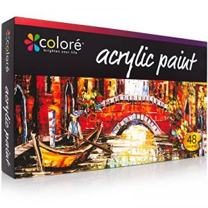 Peinture acrylique COLORE VIBRANT LIFE (Set de 48 tubes de 22ML) avec technologie VibrancePro Rich Pigments de la marque Colore image 0 produit