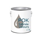 Peinture Acrylique pour murs Satin Lessivable - Taupe Chocolatée - POK SATIN - 2,5 L - 10m²/L de la marque Pok image 1 produit