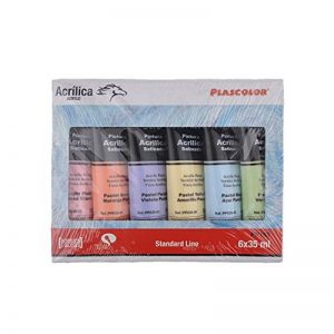 Plascolor PP182 Pack de 6 tubes de peinture acrylique Assortiment de couleurs de la marque Plascolor image 0 produit
