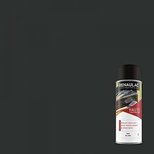 Renaulac Peinture Aérosol Déco spéciale Hautes températures - Noir mat - 400 ml(Ref: C-REAERHT-0001-0L4) de la marque Renaulac image 0 produit