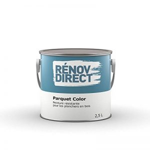Rénovdirect Parquet Color, Peinture Résistante Polyuréthane pour Planchers en Bois, 2,5L Blanc Craie de la marque Rénovdirect image 0 produit