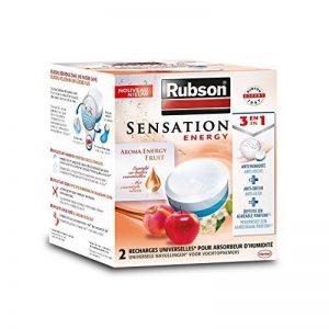 RUBSON - Recharges parfumées pour absorbeur d'humidité - Aroma Energy - Parfum Fruits - 2 recharges de la marque Rubson image 0 produit