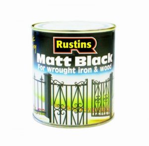 Rustins BLAM250 - Peinture mat pour bois et métal - extérieur et d'intérieur - Séchage rapide - Noir - 14m²/L - 250ml de la marque Rustins image 0 produit