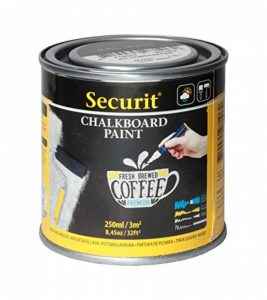 Securit Tableau noir 250 ml Peinture acrylique à base d'eau pour verre/métal/céramique/plastique/bois de la marque Securit image 0 produit