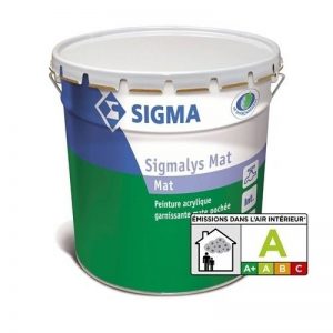SIGMALYS MAT - Peinture acrylique mate pochée Blanc - Mat Poché 15.00Litre de la marque Sigma image 0 produit